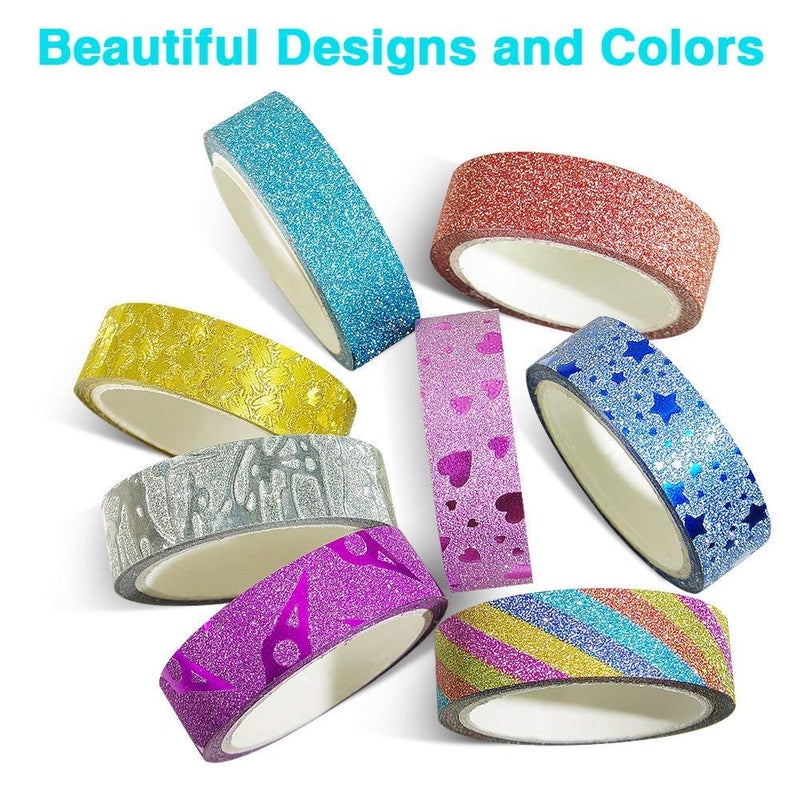 Phantomon Washi Tape Craft Tape Set 30 Roll Wide Decorative Tape for Art, DIY Decor, Scrapbook, Glitter Washi Masking Tape - Image 3